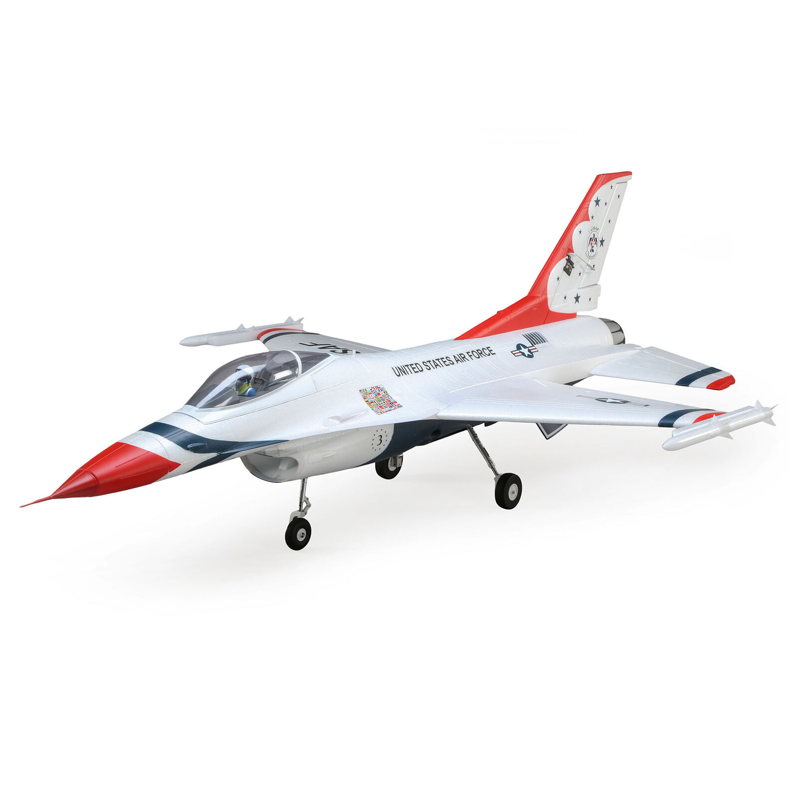 E-Flite F-16 Thunderbirds 70mm EDF Jet BNF Basic with AS3X and S